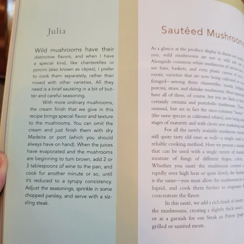 Julia and Jacques Cooking at Home Cookbook ~ Y2K ~ Classic Recipes ~ French Chef